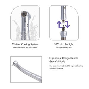 Manipolo ad Alta Velocità in Acciaio Inossidabile con Zero Retrazione, Spray a 3 Fori e Attacco Rapido per il Controllo delle Infezioni - Product Image 5