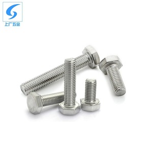 Pernos Hexagonales de Acero Inoxidable 316 de Shanghái y Guangzhou, M20 M22 M24, Clase 10.9 12.9, DIN 933, Pasivados, para Conexión - Product Image 1