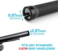 Poignées de guidon de vélo à verrouillage simple pour BMX, VTT, trottinette, vélo pliant – Poignées souples antidérapantes en caoutchouc