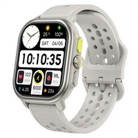 Montre connectée carrée Baiyimei P106206 AMOLED avec chargement magnétique, surveillance de la fréquence cardiaque et de l'oxygène sanguin, étanche et fonction d'appel