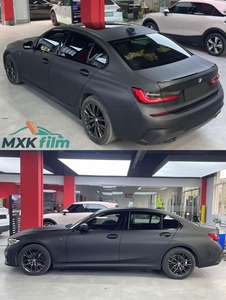 Film de <span class=keywords><strong>covering</strong></span> automobile noir de haute qualité, vinyle noir pour voiture 5x60ft (3m d'épaisseur) - Product Image 4