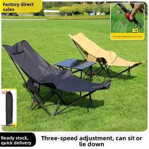 Silla Luna Moderna, Plegable y Ajustable, Ligera, para Camping, Portátil, con Reposapiés Reclinable, Cuatro Posiciones para Sentarse y Recostarse, para Descansos - Product Image 4