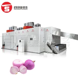 Shouchuang Vegetable Drying Machine Automatic Onion Spices Mesh Belt Dryer