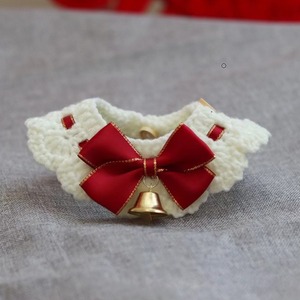 Collares tejidos para mascotas, collares de lana, collares para gatos y perros, collares para el cuello, accesorios, bonitos lazos. - Product Image 2