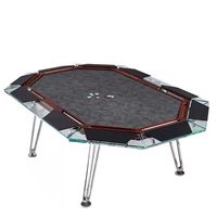 Table d'échecs et de cartes de luxe haut de gamme. Pieds en acier inoxydable. Table multifonctionnelle haut de gamme.