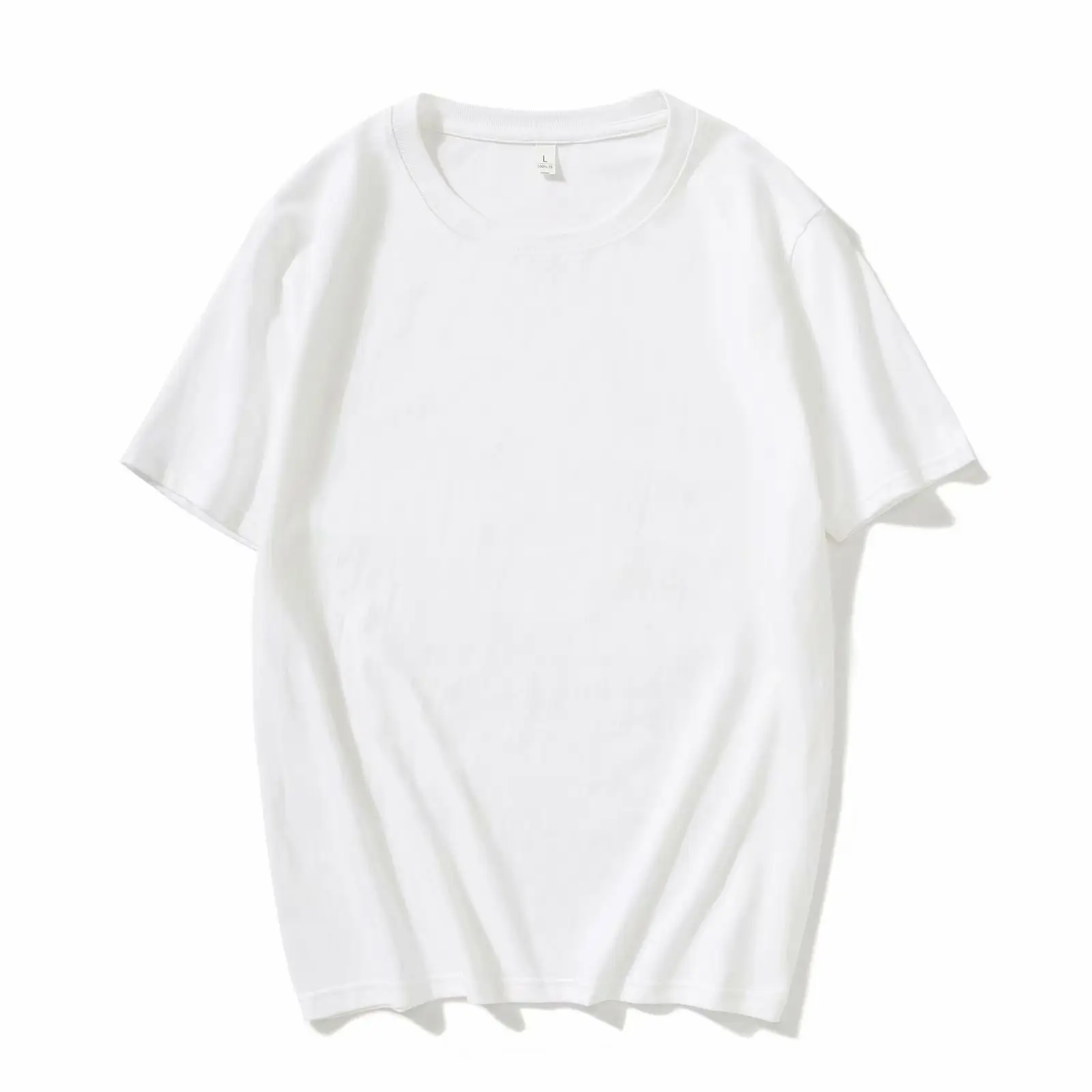 Maglietta girocollo in puro cotone, servizio di gruppo 2021, T-shirt pubblicitaria aziendale, logo stampato a maniche corte