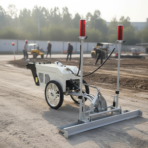 Machine de nivellement automatique du béton à 2 roues motorisée par laser, haute efficacité, auto-nivelante, moteur 4 temps refroidi par air, 17L - Product Image 2