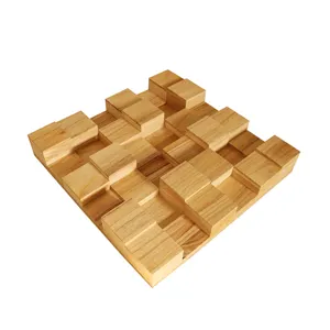 Massief Houten Geluid Akoestische Diffuser Panel Voor Opname Studio Room