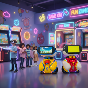 Dispositivo di Gioco VR Arcade per Bambini Bear Baby, Intrattenimento Genitore-Figlio, Compatibile con EU/US - Product Image 1