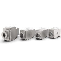 Enmane Toolless Cat6a Cat7 Cat8 RJ45 Connecteurs Keystone Modulaires Blindés en Alliage de Zinc pour Système de Câblage Réseau Ethernet