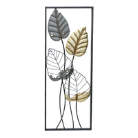 Décoration murale moderne Art Décoration Maison Métal Soudage Artisanat Peinture Dorée Suspendue Décoration Ensemble Fer Logo Personnalisé Support