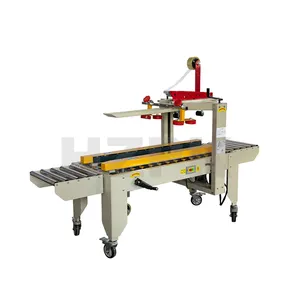 HZPK High Speed Automatic Large Square Food Carton Box Gluing And Closing Tape Packing Sealing Machine