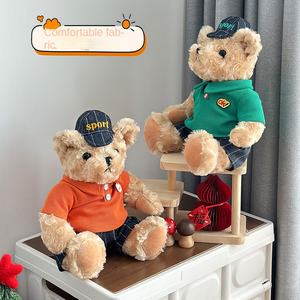 Nouvel ours en peluche super doux pour concessionnaires automobiles, ours en peluche avec logo polo, emblème de voiture, ours en relief, maille lavée - Product Image 4
