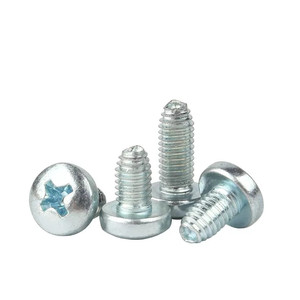 Vis à pan croisé en acier au carbone zingué 6-32 x 3/8, petites vis M4 M5 M6 à filetage trilobe laminé - Product Image 4