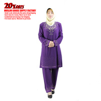 Vente directe d'usine de petite quantité en gros sur mesure modeste Dubaï Style brodé Abaya approvisionnement instantané