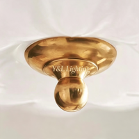 Plafonnier LED semi-encastré en verre cannelé en forme de pétale, nickel, avec bol central classique, E12, hauteur réglable, intensité variable pour