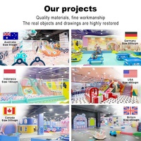 Parque Infantil Interior Ecológico y Suave con Muebles para Juegos de Rol, Piscina de Pelotas para Niños, Gimnasio, Centro de Juegos, Parque de Aventuras