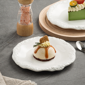 Piatto nordico in ceramica da Dessert <span class=keywords><strong>piatti</strong></span> da tavola in porcellana con motivo irregolare in pietra - Product Image 5