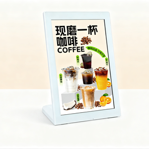 10.1 inch L hình máy tính để bàn Máy nghe nhạc quảng cáo Máy nghe nhạc quảng cáo với <span class=keywords><strong>wifi</strong></span> mạng Android OS cho nhà hàng, quán cà phê, cửa hàng bán lẻ - Product Image 1