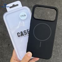 Étui en silicone pour iPhone 15 Pro, étui de téléphone magnétique, étui de protection pour téléphone