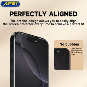 Protector de pantalla templado Popular Anti huella digital OG Glass para iPhone 12 13 14 15 16 17 17 Air 17 Pro Max accesorios de teléfono - Product Image 4