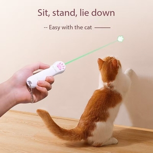 Thời trang USB sạc tương tác mèo đồ chơi hồng ngoại ánh sáng laser bút với 5 mô hình vui nhự<span class=keywords><strong>a</strong></span> Mèo trêu ghẹo - Product Image 1