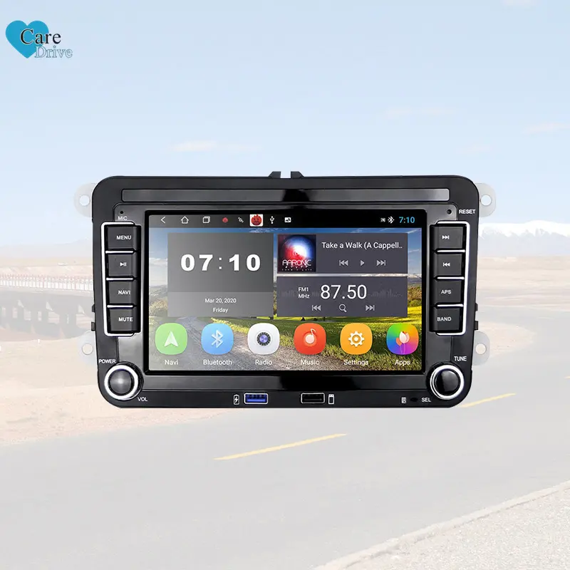 CareDrive 2 Din araba multimedya oynatıcı Android 10 otomobil radyosu için Vw Skoda/koltuk/Volkswagen/Passat B7/Polo 5 6 Dvd Gps 8 çekirdek Wifi