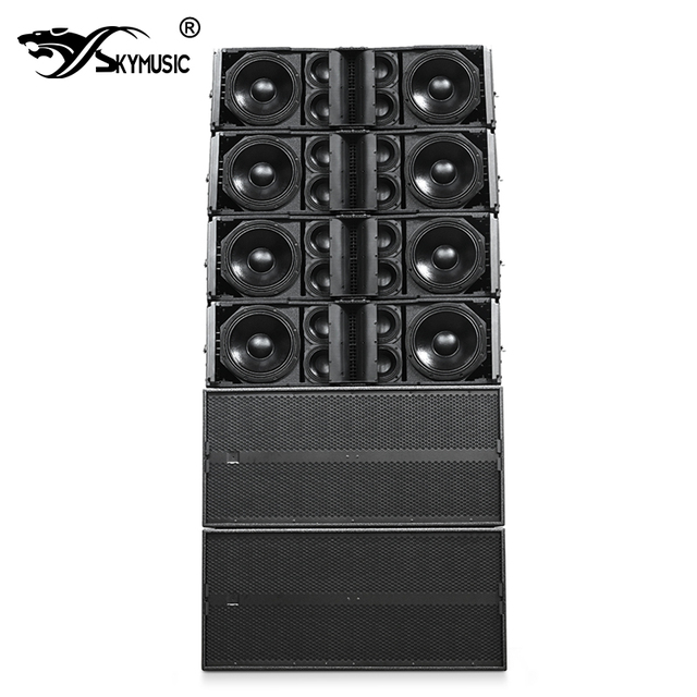 Professional 8000W Active Line Array Speakers Dual 12" 3-Way HDL-50A for Touring Sound PA System