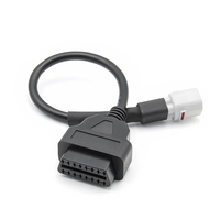 Câble adaptateur de diagnostic OBD2 16 broches vers 4 broches DLC pour connecteur OBD de moto Yamaha