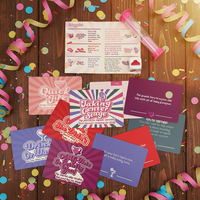 Boîte à tiroirs personnalisée avec logo imprimé or pour deux jeux de cartes, support en bois et dés, jeu de cartes personnalisé pour boissons