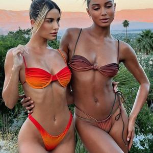 Trajes de Baño OUTPACE con Logotipo Personalizado para Mujer, Bikinis Halter y Ropa de Playa, Traje de Baño Sexy de Dos Piezas - Product Image 5