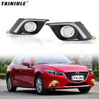 Accessoire de rétrofit, feux de jour, feux avant de voiture, feux antibrouillard LED pour MAZDA 3 AXELA 2014-2016