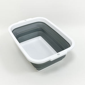 多目的折りたたみ式バスルームシンク省スペースランドリーバスケットシリコン折りたたみ式浴槽 - Product Image 2