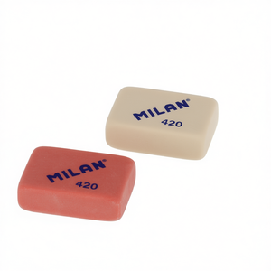 Milan Eraser 420 Red And Beige For School And Office Use - Product Image 1
