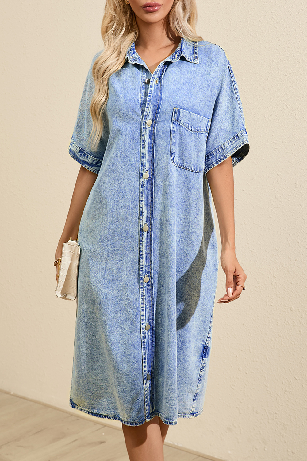 light blue loose dress MARY Classic Linen Shirt Dress in Light Blue  Christina's Luxuries