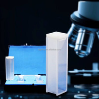 Cuvette en verre de quartz JGS1 1200 résistante aux hautes températures, personnalisable en usine, pour spectrométrie