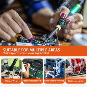 FUMECLEAR Estrattore di Fumi Laser a 3 Stadi di Filtrazione 350W con Filtro HEPA H13 per CO2 VOCS, Saldatura <span class=keywords><strong>Fai</strong></span>-<span class=keywords><strong>da</strong></span>-<span class=keywords><strong>Te</strong></span>, Evacuatore di Fumo Industriale - Product Image 6