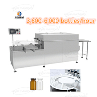 Équipement de nettoyage de fiole rotative automatique GMP 30-500ml Hank Dragon Type bouteille en verre Machine à laver à ultrasons