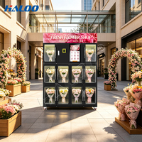 Máquina Expendedora Automática de Ramos de Flores Haloo con 10 Compartimentos, Pantalla Táctil, Monitoreo Remoto, Múltiples Opciones de Pago, Basada en la Nube