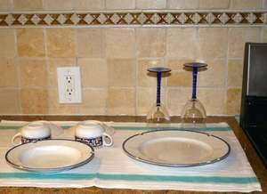 Asciugamani da cucina Owels Blue, confezione da 12, strofinacci in cotone 100% - panni per la pulizia riutilizzabili e assorbenti - Product Image 6