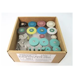 Kit de fraises de polissage de laboratoire dentaire en zircone et lithium disilicate HP Diamond Bur - Product Image 2