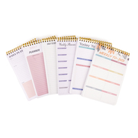 Journal personnalisé cahiers de papeterie colorés carnet à spirale d'organisation de dessins animés pour les étudiants