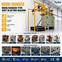 Machine de sablage Q3730 de type suspendu avec moteur et pompe pour le détartrage des blocs moteur automobiles en fonte avant le travail mécanique