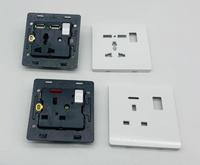 Interrupteurs muraux électriques en PC blanc de qualité britannique à prix avantageux, interrupteurs à bouton-poussoir