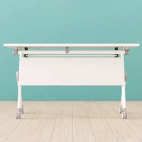 Table de formation pliante pliable de réunion de bureau d'école commerciale avec des roulettes