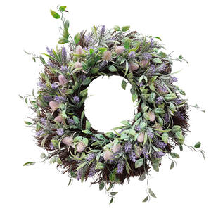 Vert clair violet lavande printemps guirlande décoration couronne de fleurs maison/fête/mariage décoration vraie touche artisanat guirlande - Product Image 6