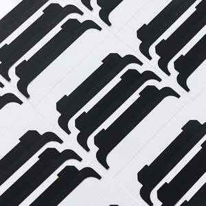 Cinta de enmascarar acrílica PET negra de alta temperatura, bloqueadora de luz, de corte individual, sin residuos, ignífuga, superventas de fábrica - Product Image 1