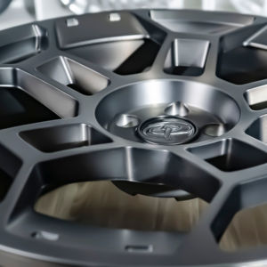 Cerchi Monoblocco per Auto con Finitura Nero Opaco e Coprimozzo Personalizzato, Multi-Raggio 5*114.3 e 70.5, Cerchi Forgiati Monoblocco per Mustang - Product Image 5