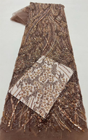 Dentelle en filet 3D de luxe NI.AI, perlée et colorée, pour robes de mariée africaines Asoebi, robes de soirée et de cérémonie