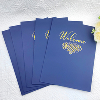 Carpeta de Presentación de Documentos A4, 9x12, Reciclada, Resistente, con Logotipo Personalizado de la Empresa, 2 Bolsillos, para Tarjetas de Visita